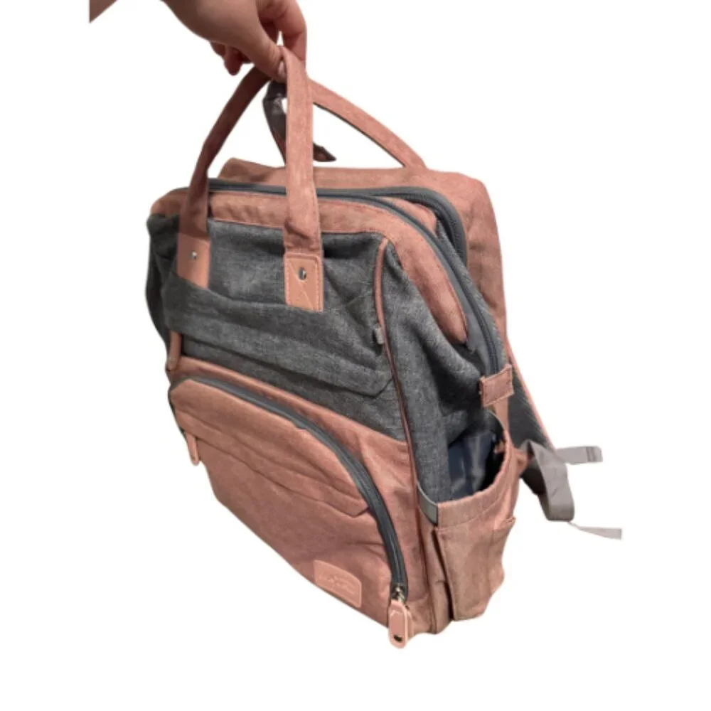 🎒 Dikaslon Waterproof Diaper Bag Backpack – Travel Baby Bag w/ Changing Pad